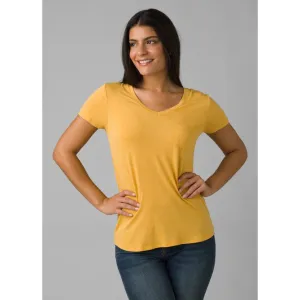 prAna Women's Foundation Short Sleeve V-Neck Tee