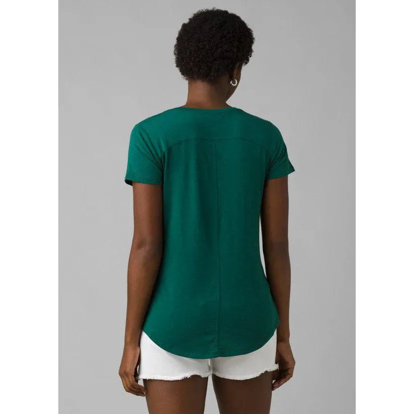 prAna Women's Foundation Short Sleeve V-Neck Tee