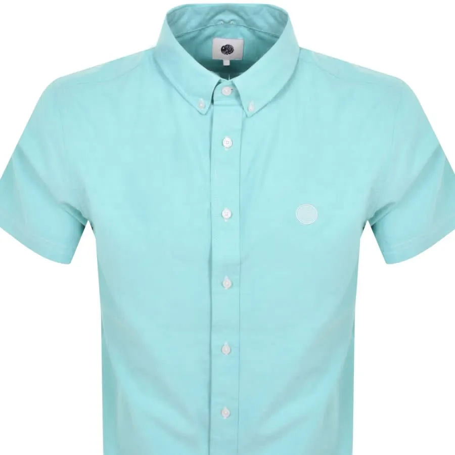 Pretty Green Oxford Short Sleeved Shirt Blue