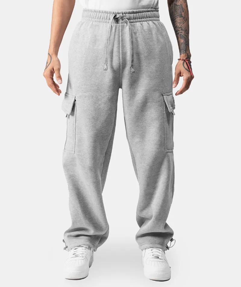 Pro Club Heavyweight Fleece Cargo Pants - GREY