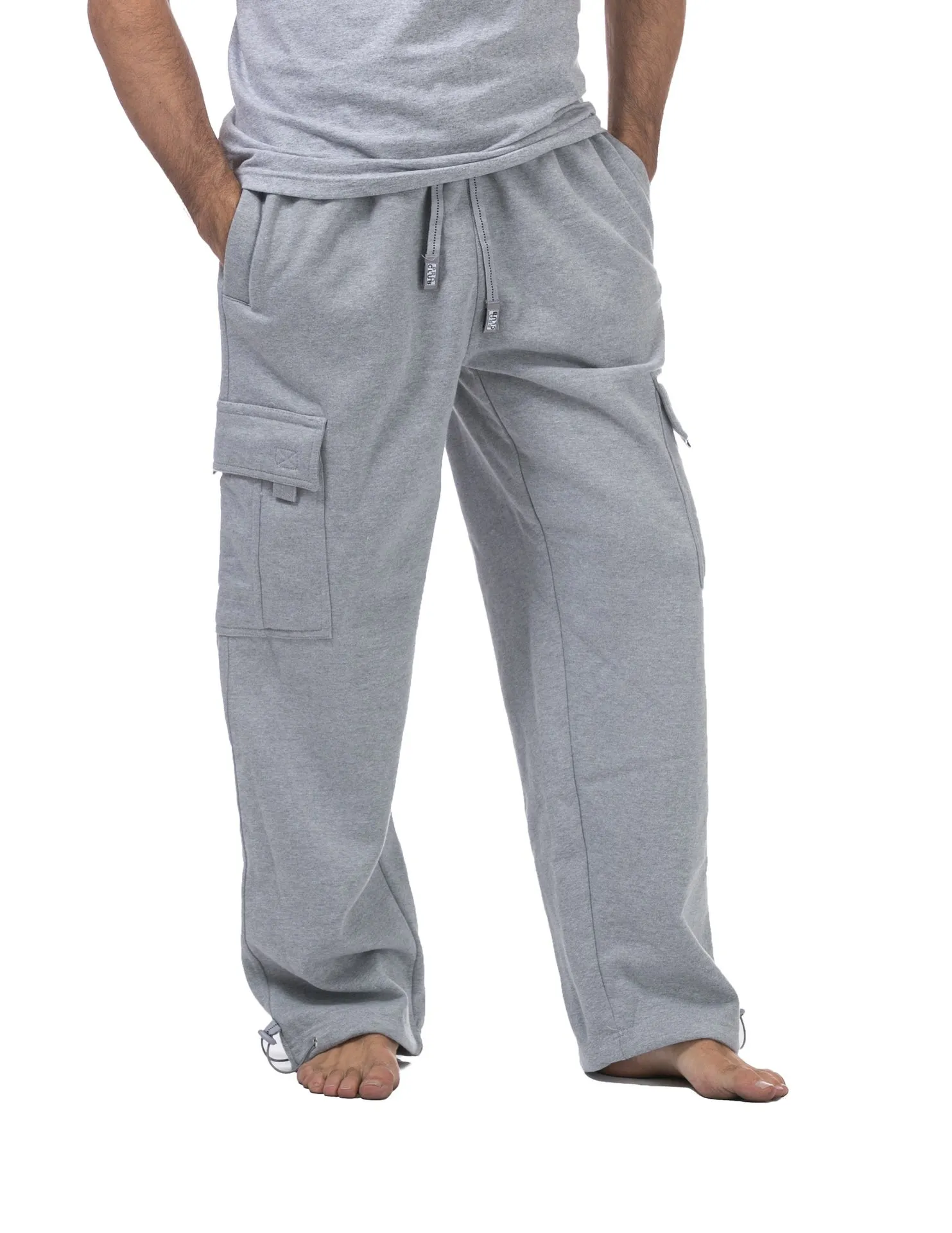 Pro Club Heavyweight Fleece Cargo Pants - GREY