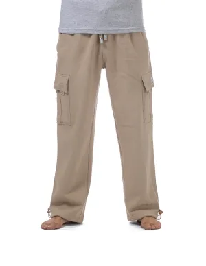 Pro Club Heavyweight Fleece Cargo Pants - KHAKI