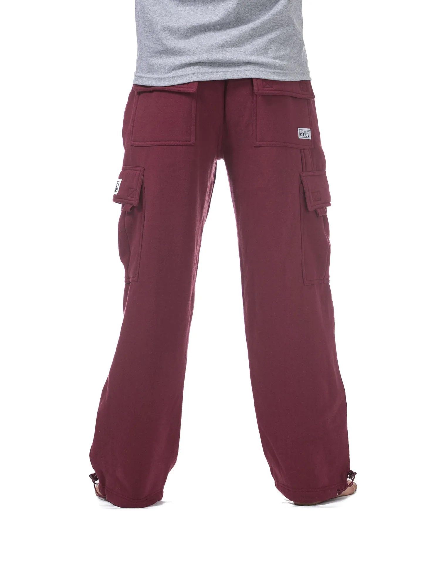 Pro Club Heavyweight Fleece Cargo Pants - MAROON