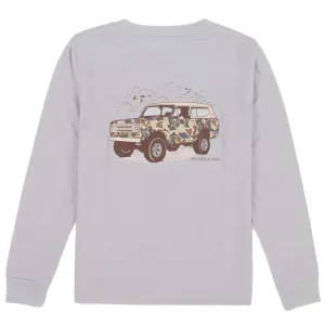 Properly Tied LD Camo Truck L/S Tee in Ice