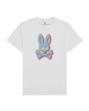 PSYCHO BUNNY ETHAN DECO BUNNY WHITE TEE