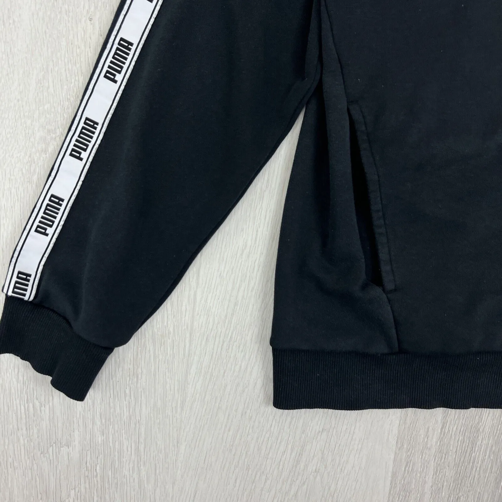 PUMA Mens Black Full Zip Tracksuit Jacket Size XL