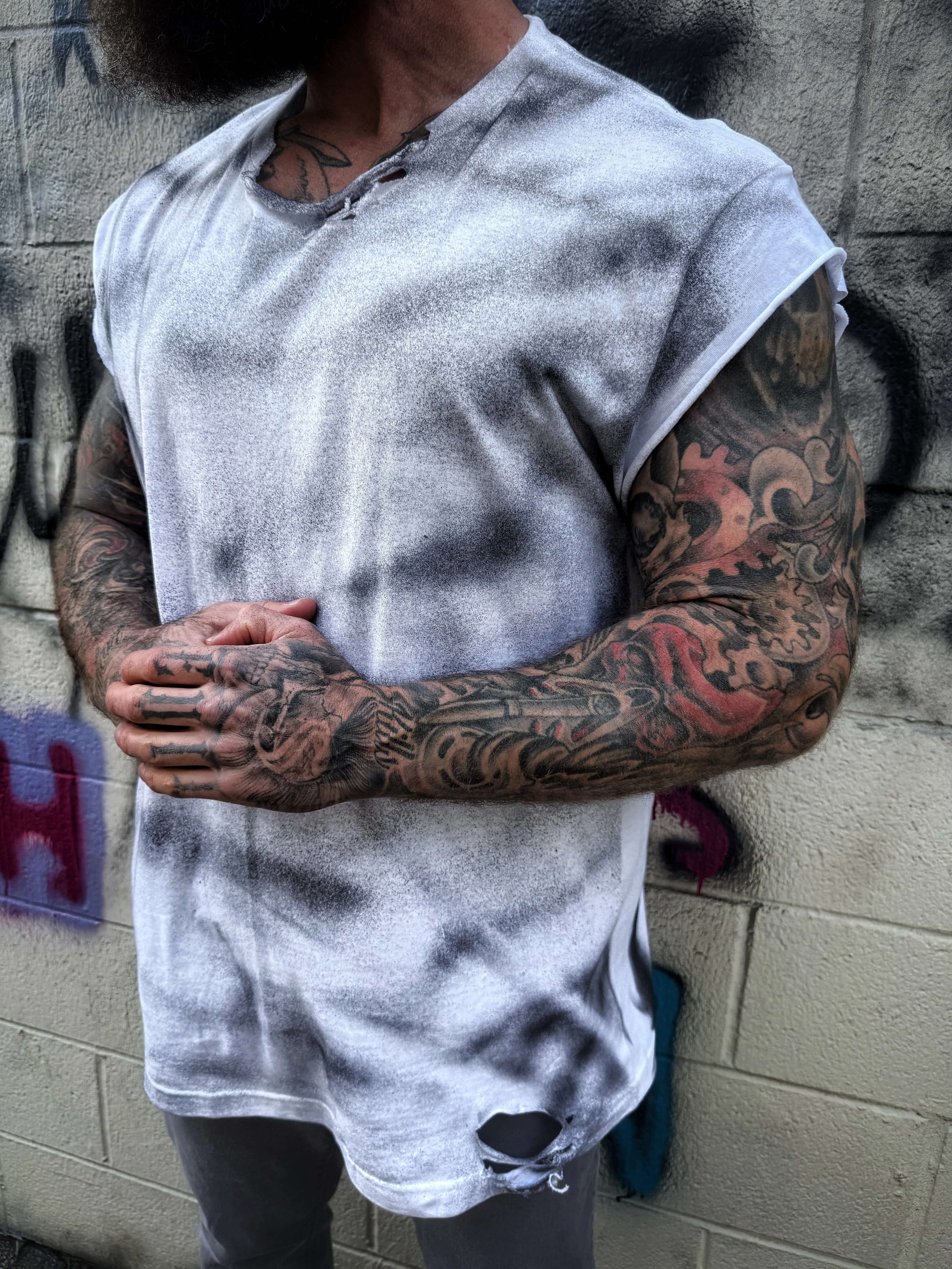 PUNK ROAD RASH FAFO MUSCLE TEE