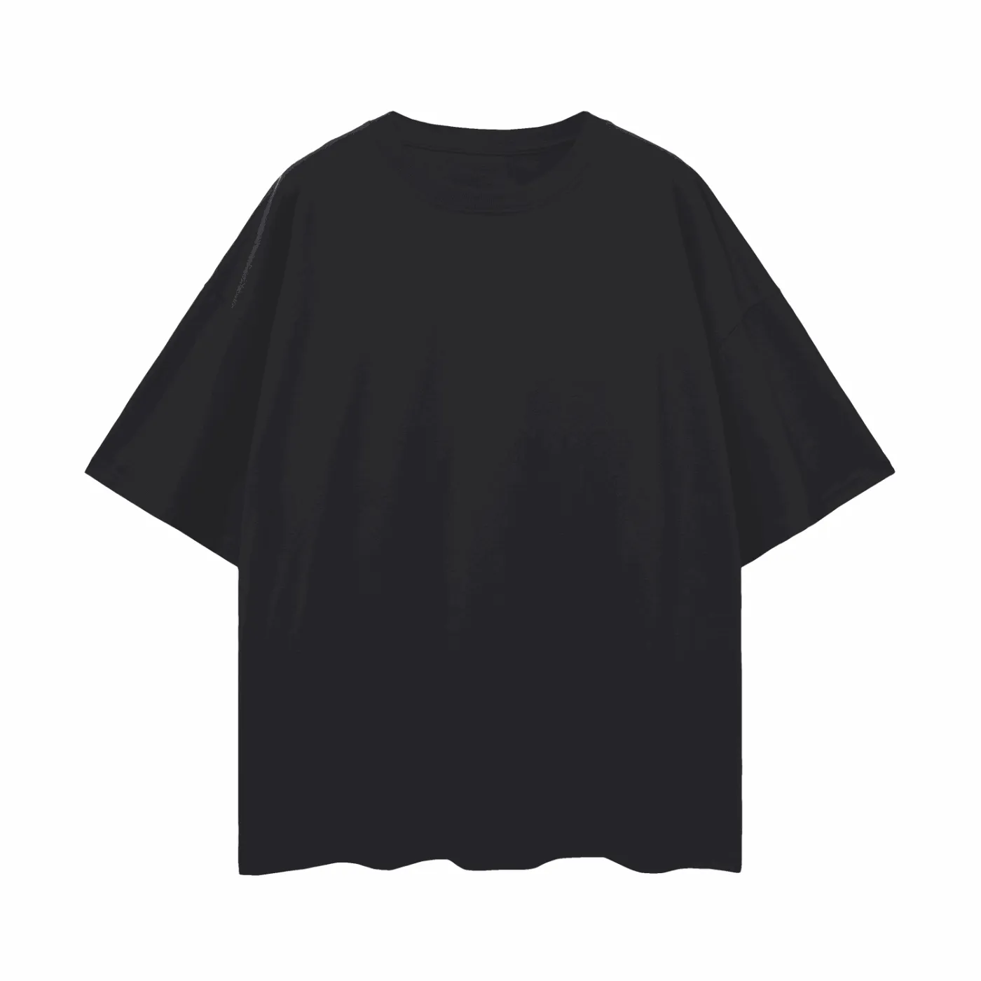 Queer Mad Rabbit Graphic T-Shirt Streetwear Style back of Black Oversize Deep Drop Shoulder Tee