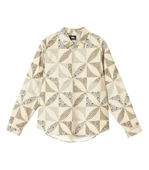 Quilt Pattern Shirt - Sand