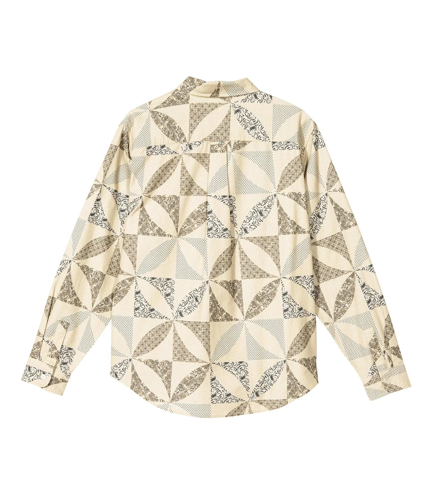 Quilt Pattern Shirt - Sand