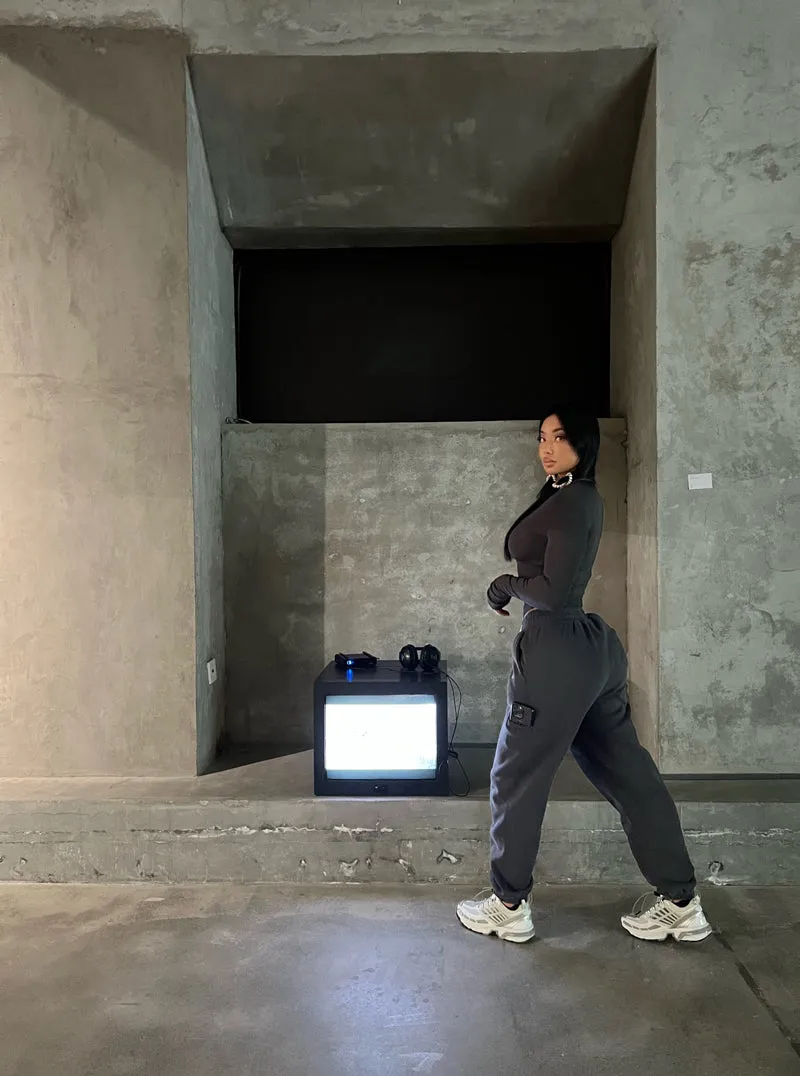 Quinn Solid Color Casual Loose Sweatpants