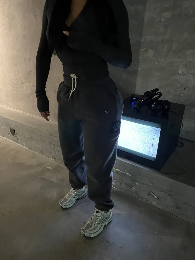 Quinn Solid Color Casual Loose Sweatpants