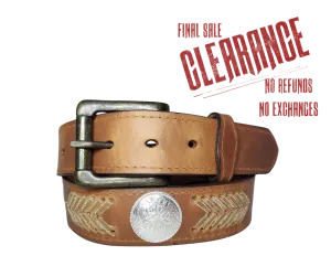 "The Rawhide" Concho Leather Belt