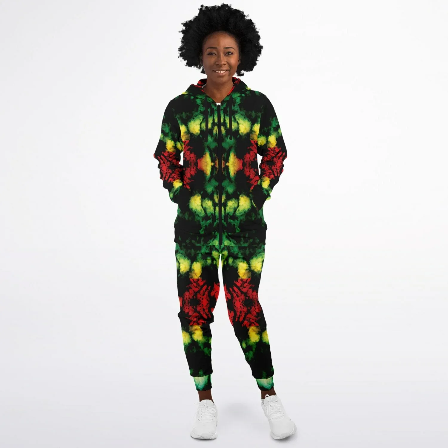 Rasta Athletic Zip Hoodie & Jogger Set