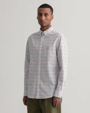 Regular Beefy Oxford Check Shirt - Pumpkin