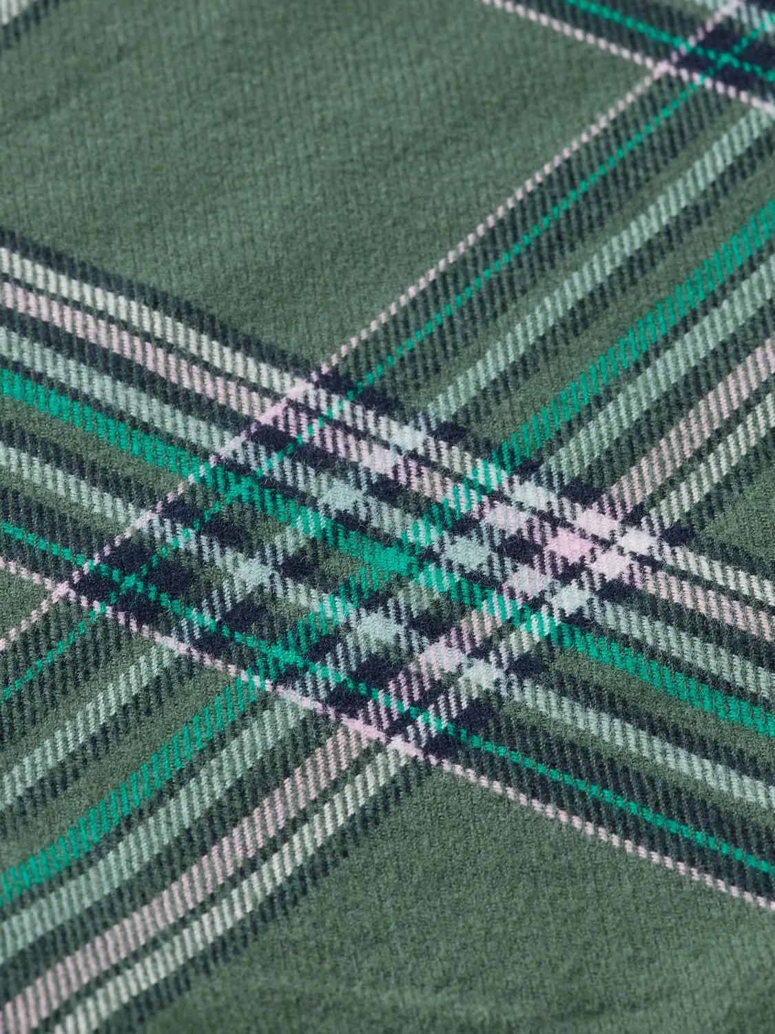Regular Fit Multi Coloured Flannel Check - Green Check