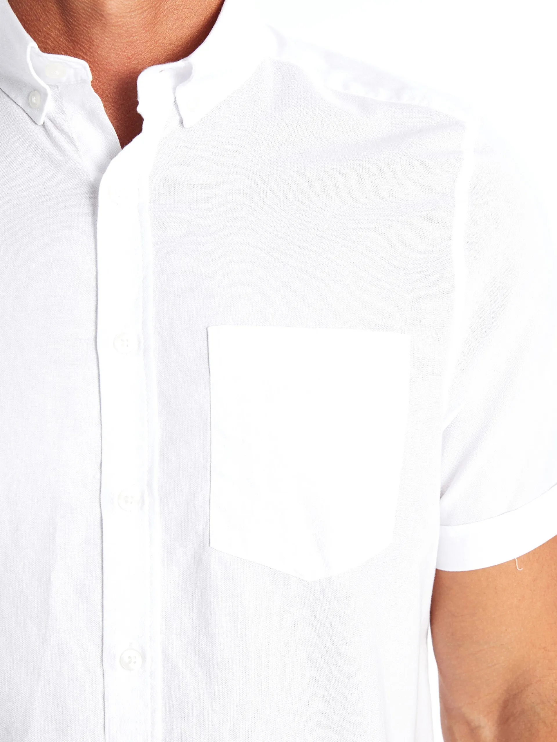 Regular Fit Short Sleeve Oxford Men Shirt
