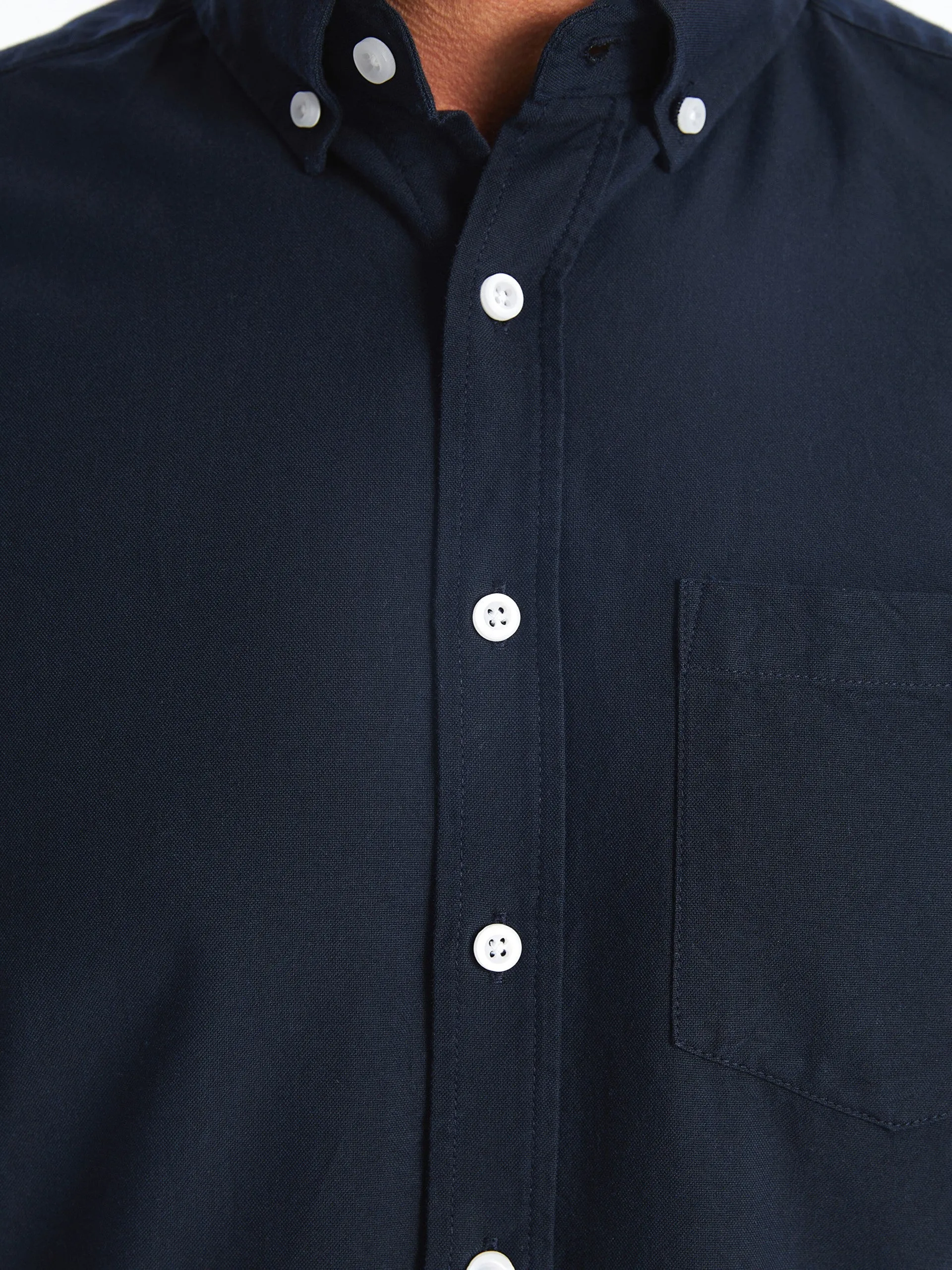 Regular Fit Short Sleeve Oxford Men Shirt