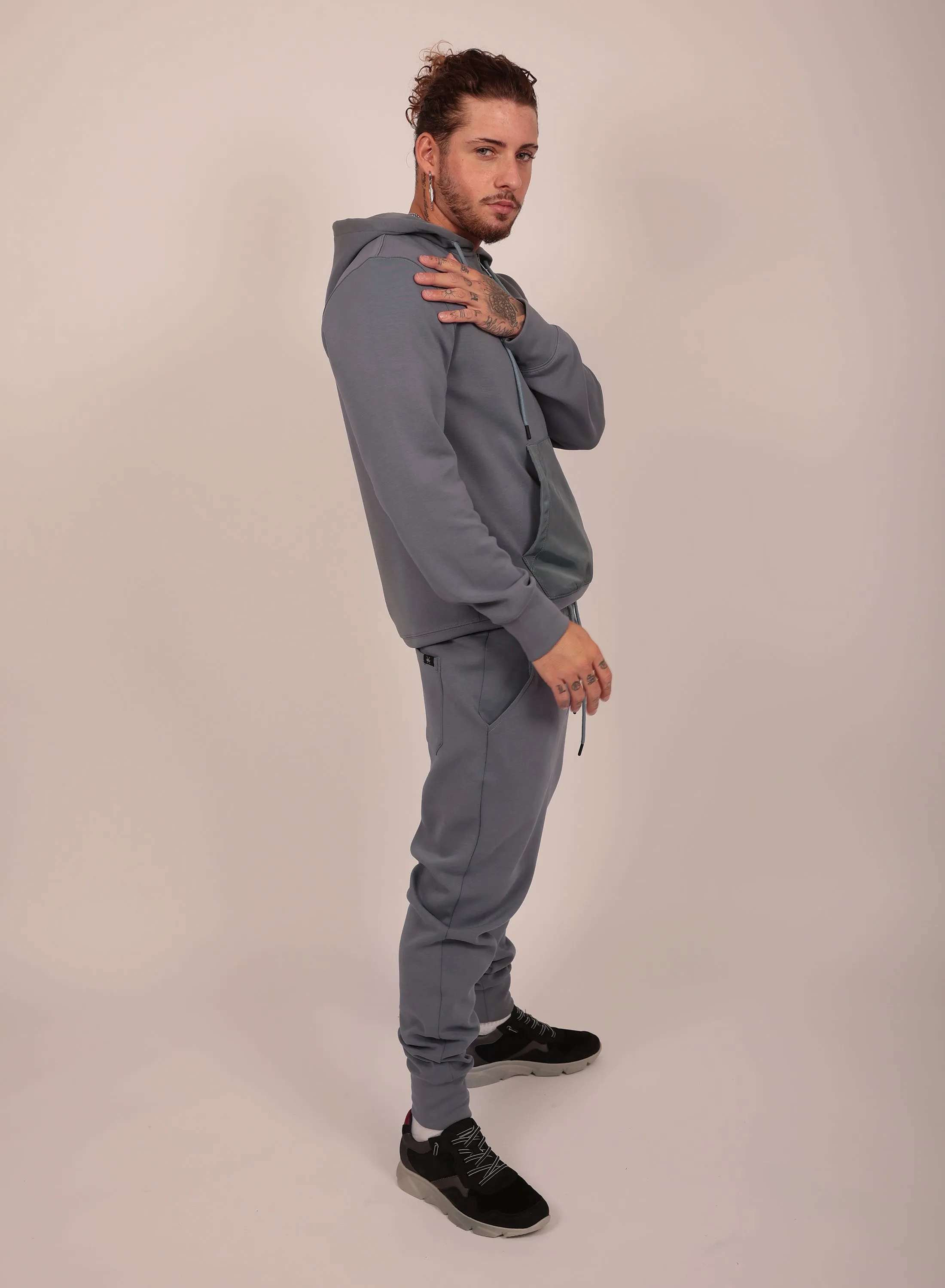 Relaxed Tracksuit Set in Grey