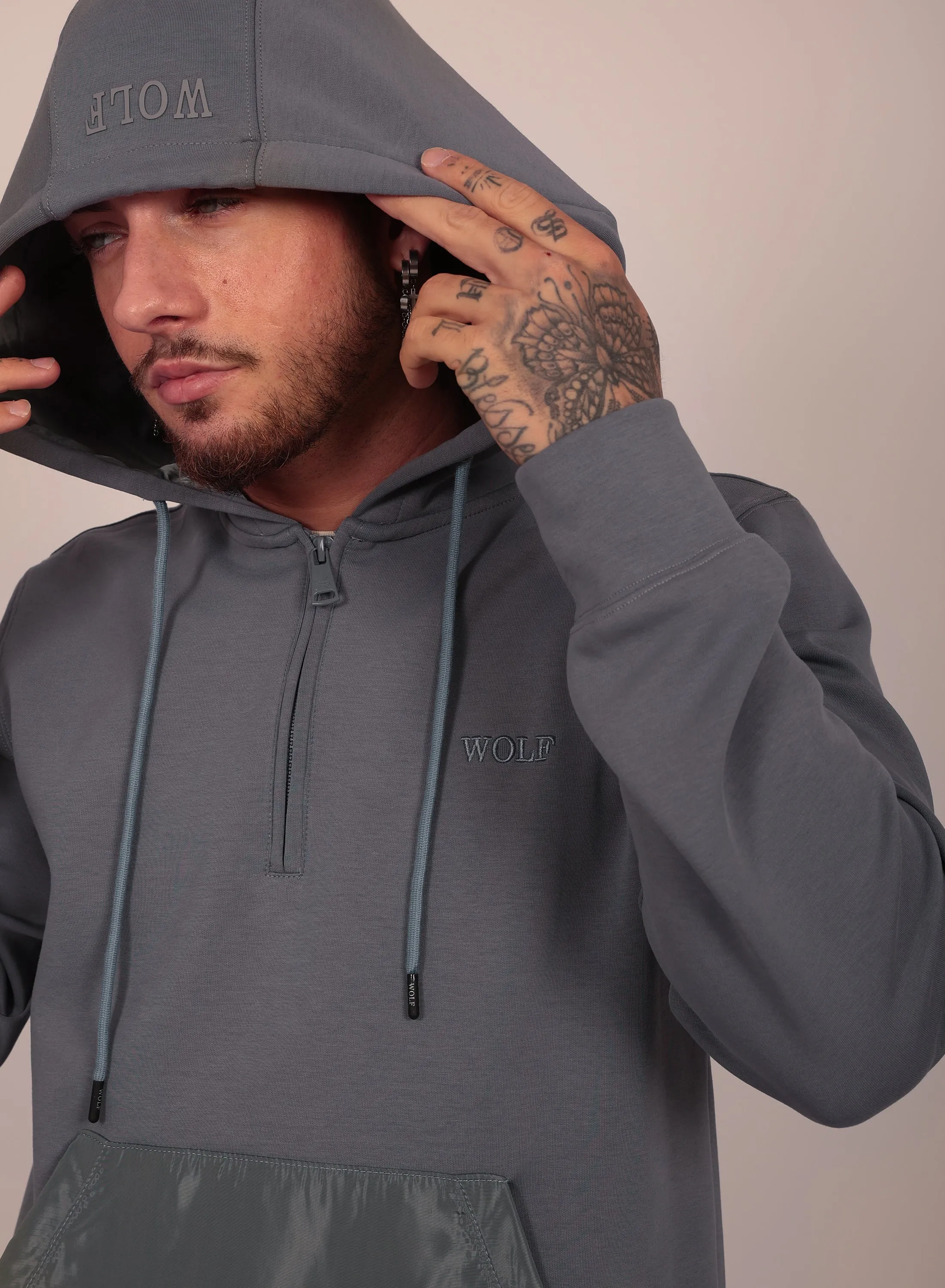 Relaxed Tracksuit Set in Grey