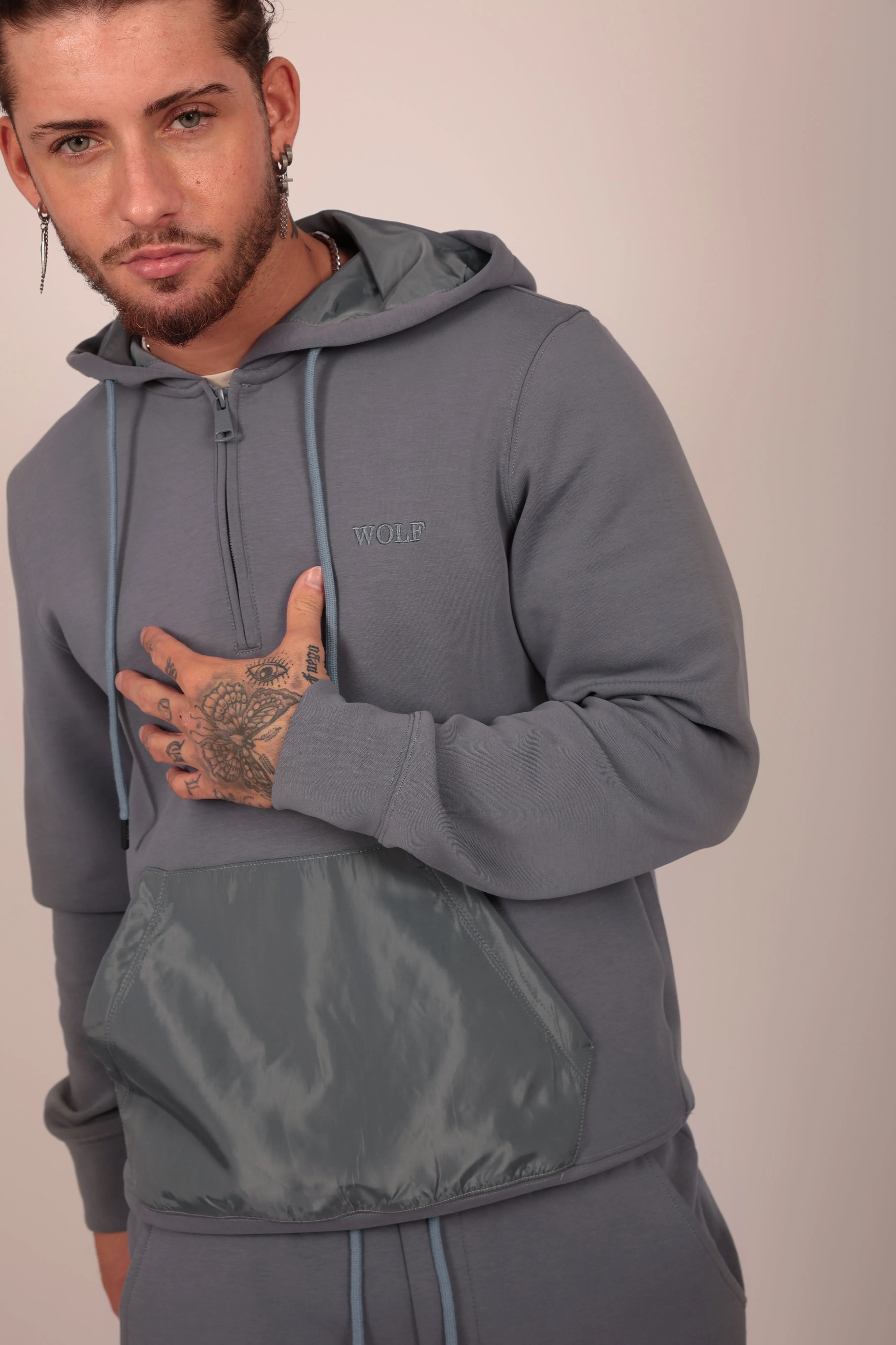 Relaxed Tracksuit Set in Grey