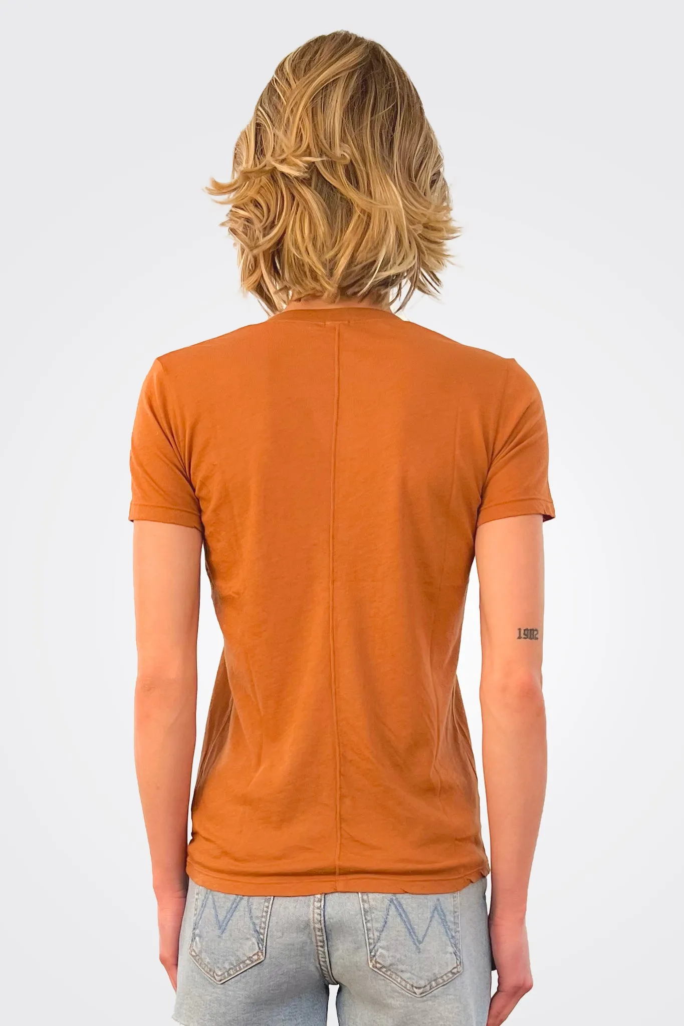 Relaxed V Neck Tee - Coconut