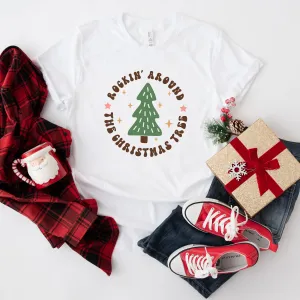 Retro Rockin' Around Tree | Short Sleeve Crew Neck