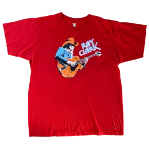 Roy Clark Rare Red 1980s Tee Size M