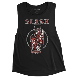 Royalty Ladies Black Muscle Tank
