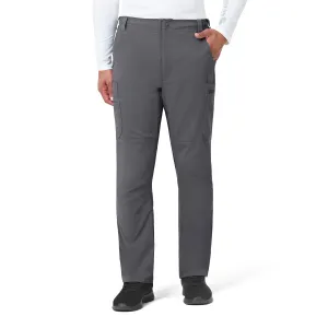 Rugged Flex Peak C55037 Men's Straight Leg Cargo Scrub Pants Pewter