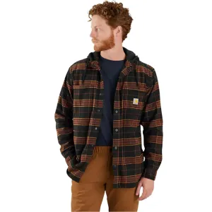 Rugged Flex® Relaxed Fit Flannel Fleece-Lined Hooded Shirt Jac - 106353