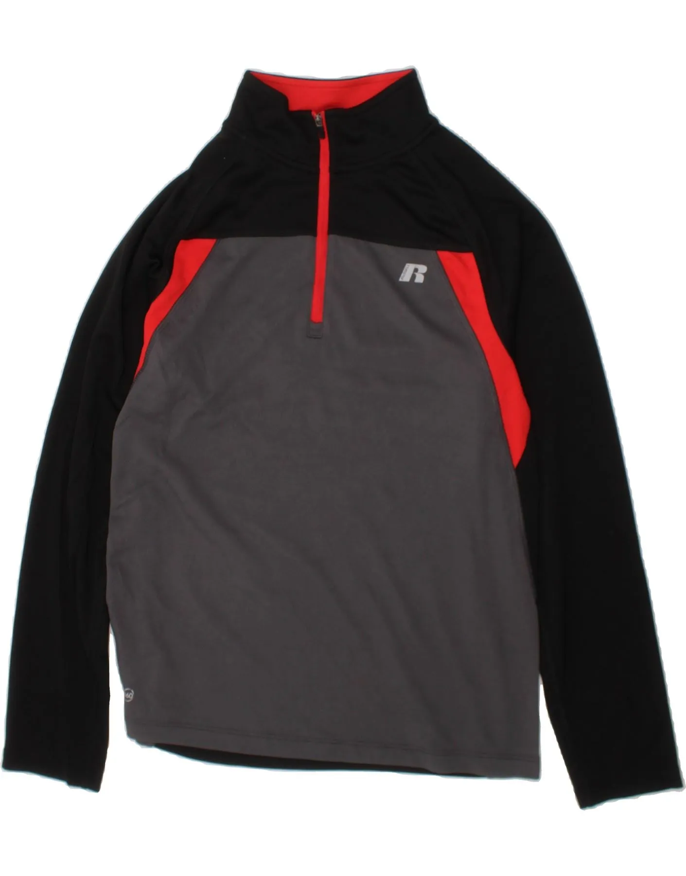 RUSSELL ATHLETIC Boys Pullover Tracksuit Top 14-15 Years XL Grey