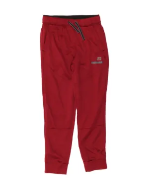 RUSSELL ATHLETIC Boys Tracksuit Trousers Joggers 10-11 Years Large Red