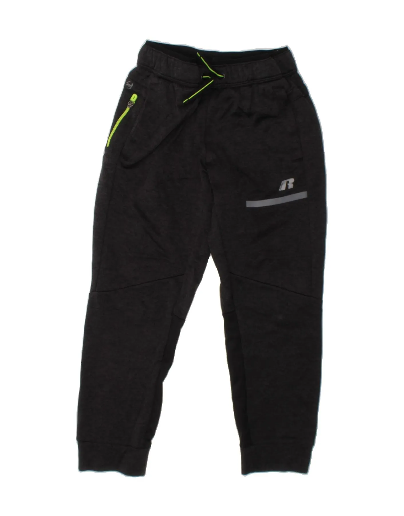 RUSSELL ATHLETIC Boys Tracksuit Trousers Joggers 7-8 Years Medium  Grey