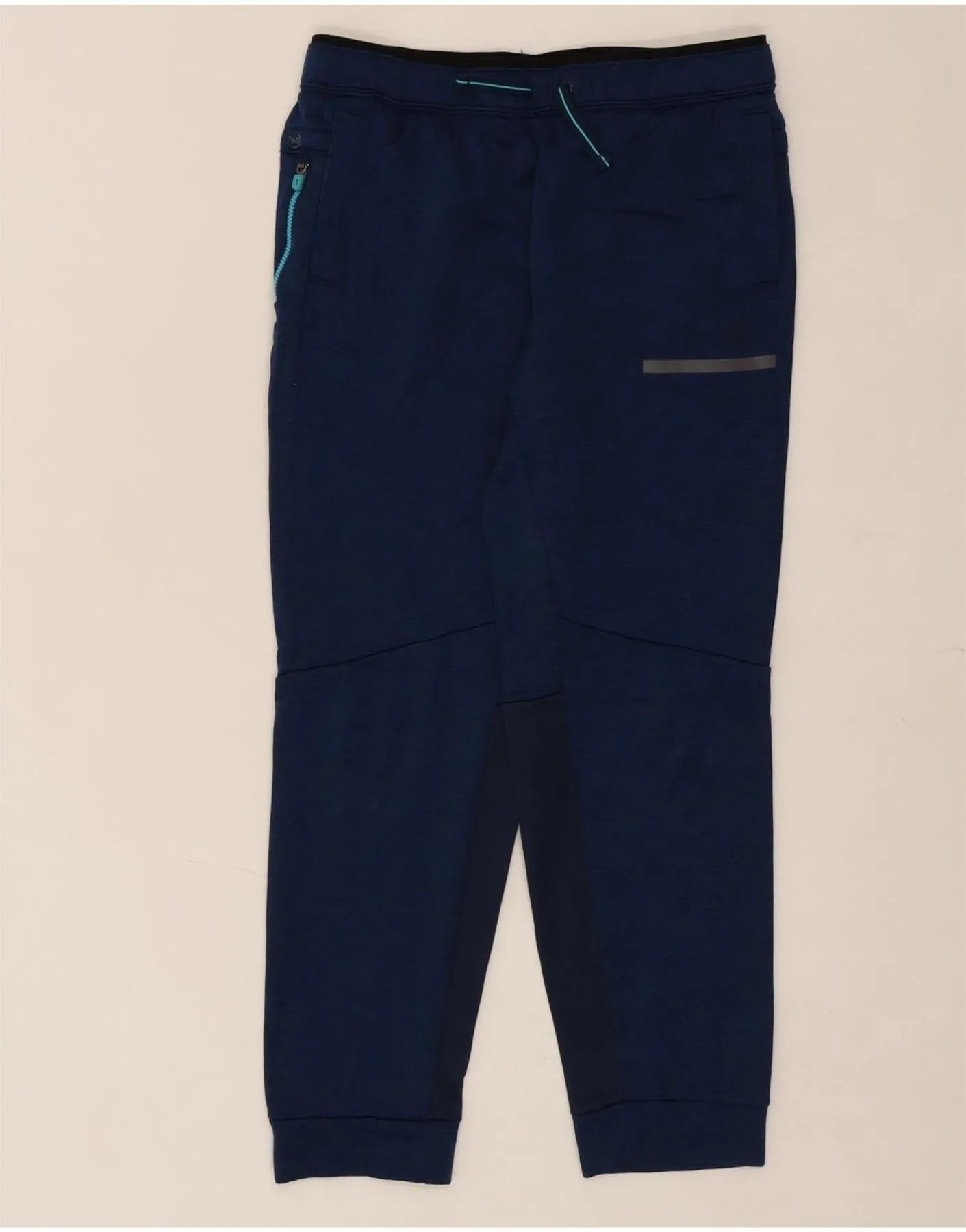 RUSSELL ATHLETIC Girls Tracksuit Trousers Joggers 14-15 Years XL Navy Blue