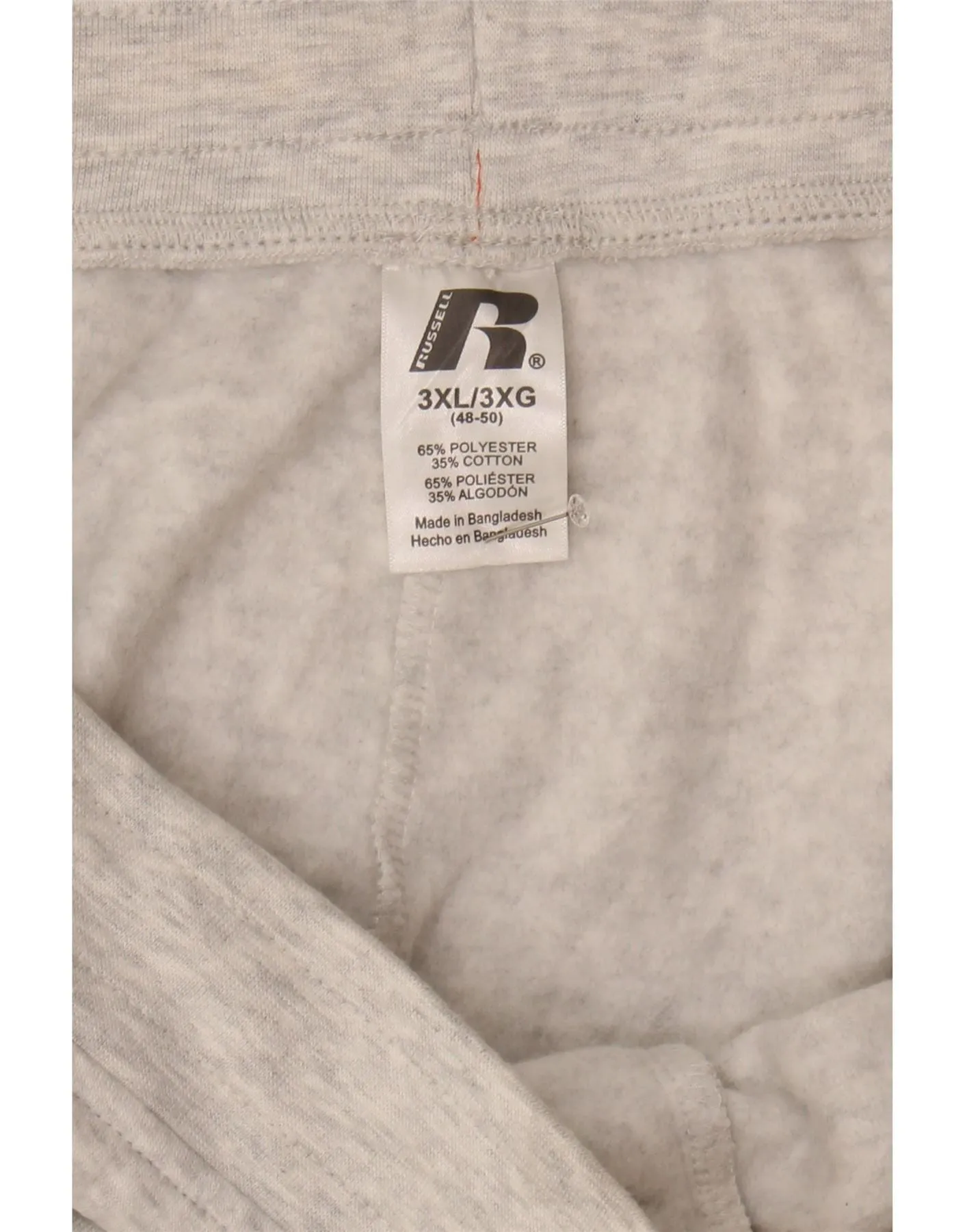 RUSSELL ATHLETIC Mens Arkansas Razorbacks Tracksuit Trousers 3XL Grey