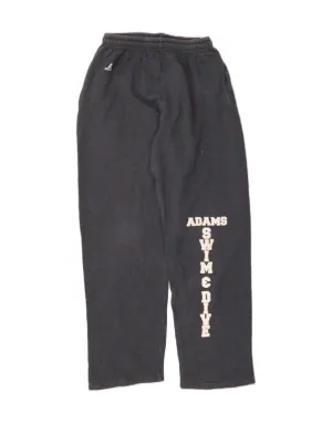 RUSSELL ATHLETIC Mens Graphic Tracksuit Trousers Small  Grey Cotton