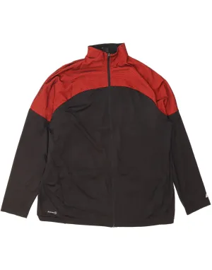 RUSSELL ATHLETIC Mens Tracksuit Top Jacket UK 50/52 2XL Black Colourblock