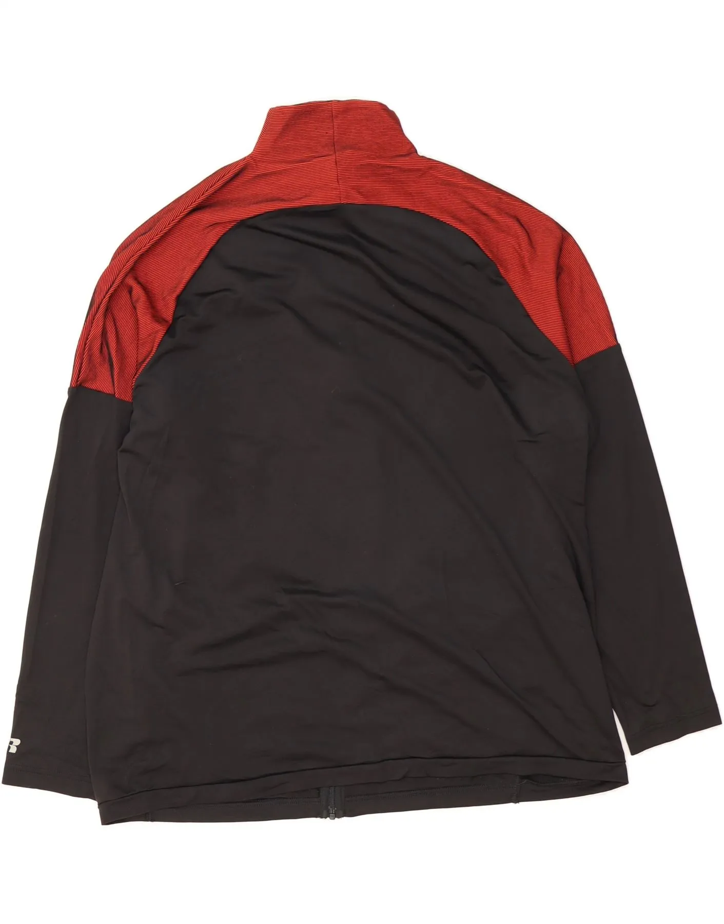 RUSSELL ATHLETIC Mens Tracksuit Top Jacket UK 50/52 2XL Black Colourblock