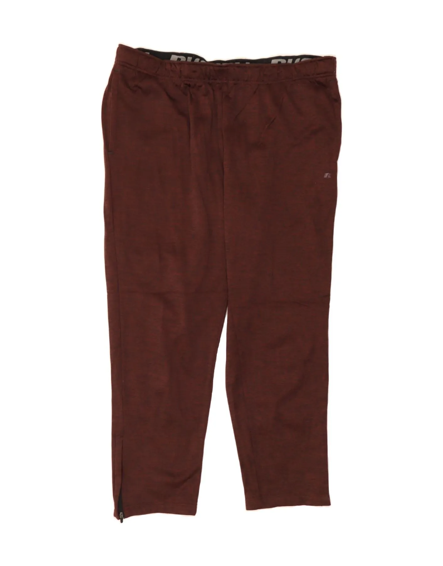RUSSELL ATHLETIC Mens Tracksuit Trousers 2XL Maroon Polyester