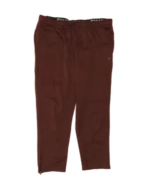 RUSSELL ATHLETIC Mens Tracksuit Trousers 2XL Maroon Polyester