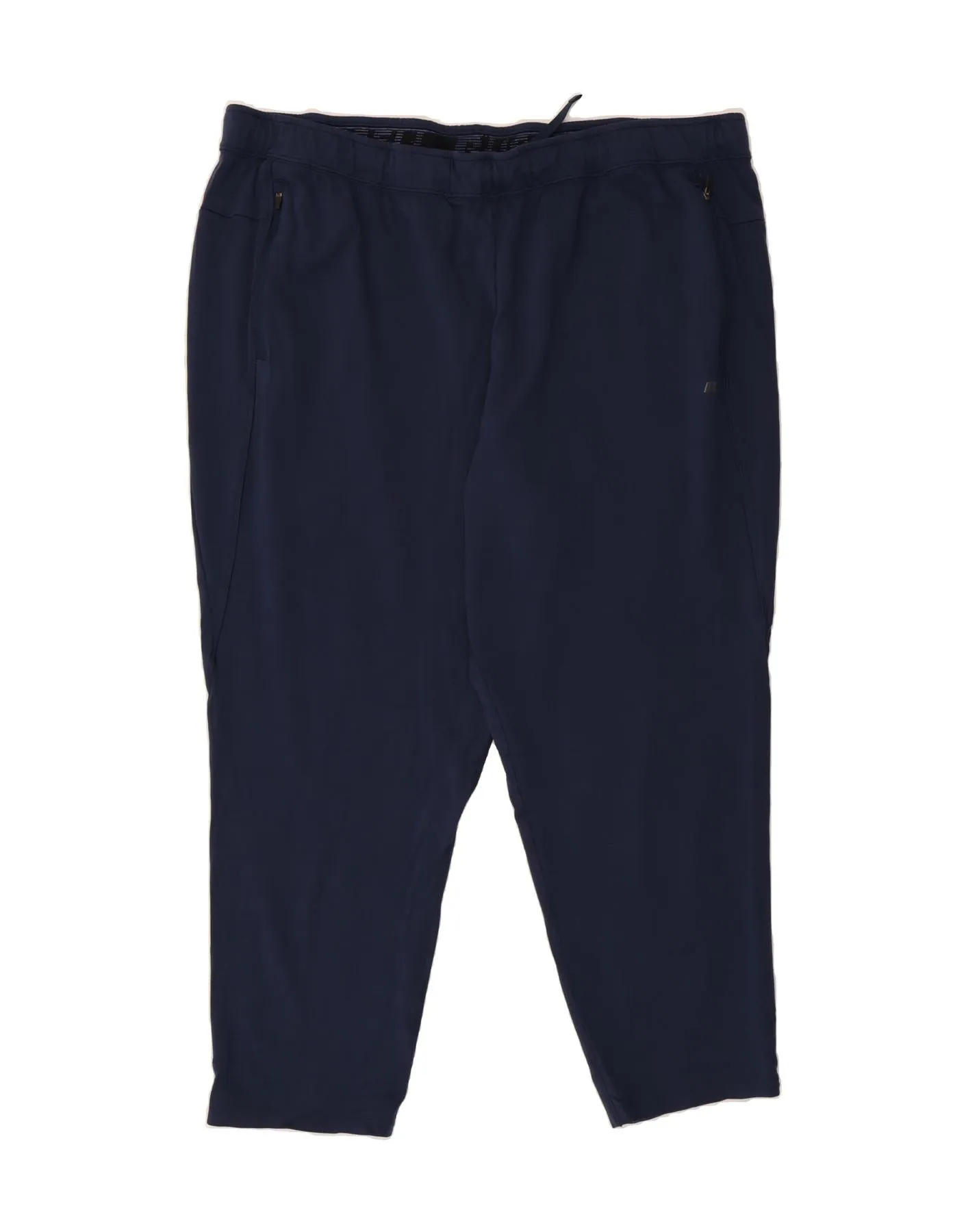 RUSSELL ATHLETIC Mens Tracksuit Trousers 3XL  Navy Blue Rayon