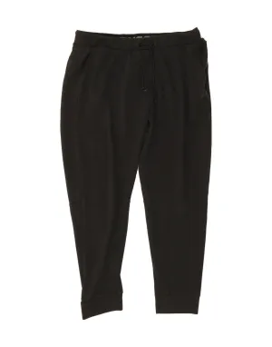 RUSSELL ATHLETIC Mens Tracksuit Trousers Joggers Large  Black Polyester