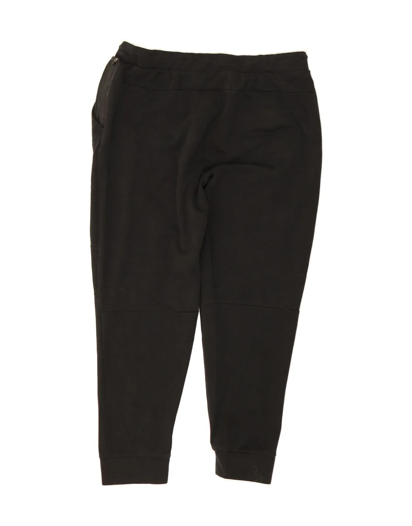 RUSSELL ATHLETIC Mens Tracksuit Trousers Joggers Large  Black Polyester