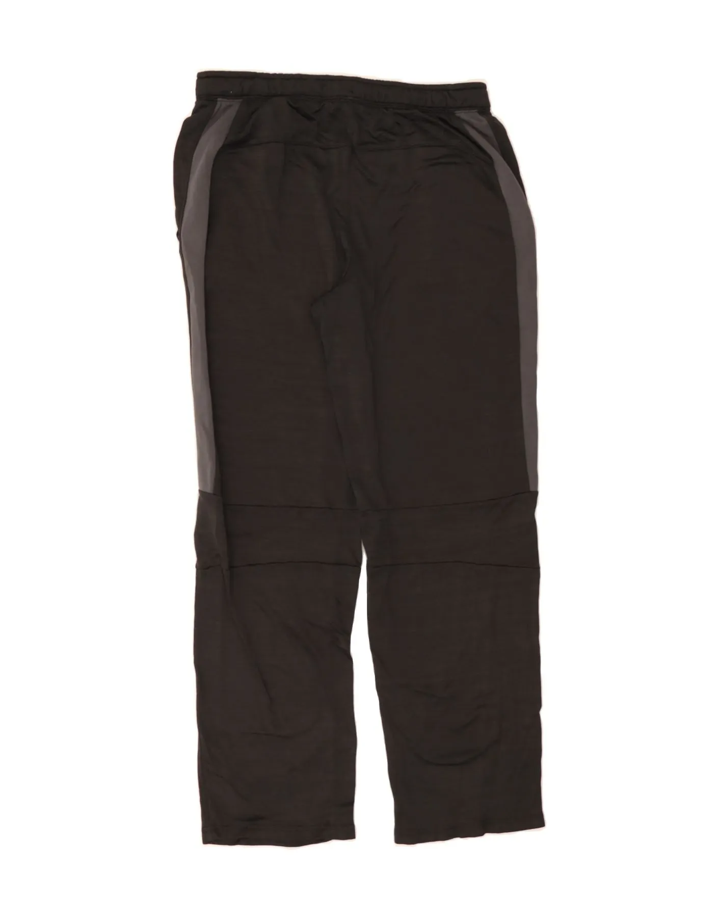 RUSSELL ATHLETIC Mens Tracksuit Trousers Medium  Black Colourblock