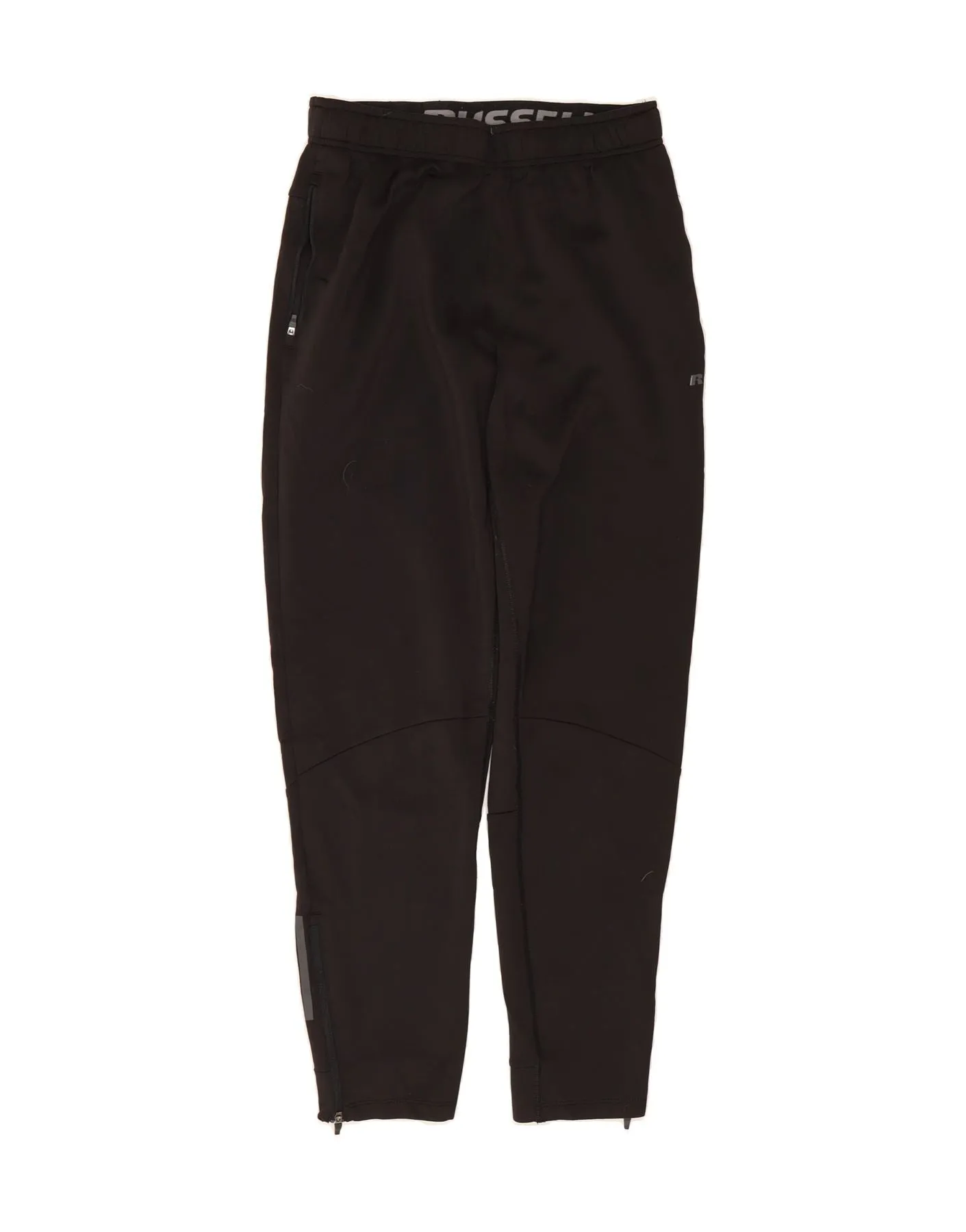 RUSSELL ATHLETIC Mens Tracksuit Trousers Medium  Black Polyester