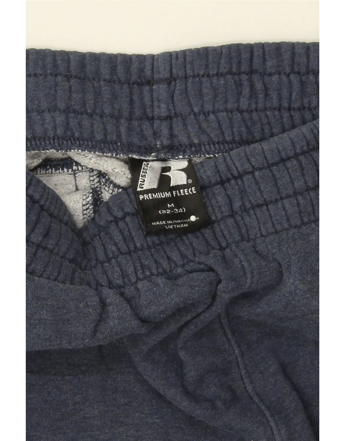 RUSSELL ATHLETIC Mens Tracksuit Trousers UK 32/34 Medium  Navy Blue Cotton