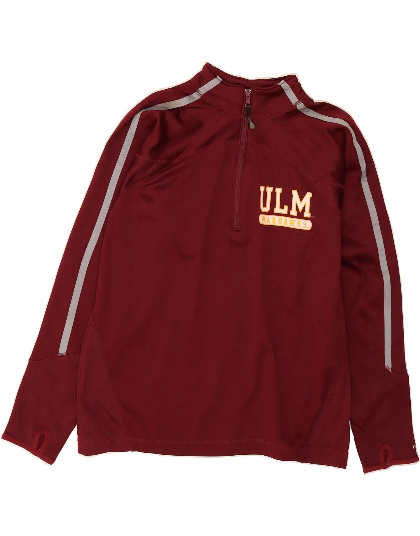 RUSSELL ATHLETIC Mens Warhawks Pullover Tracksuit Top Small Burgundy