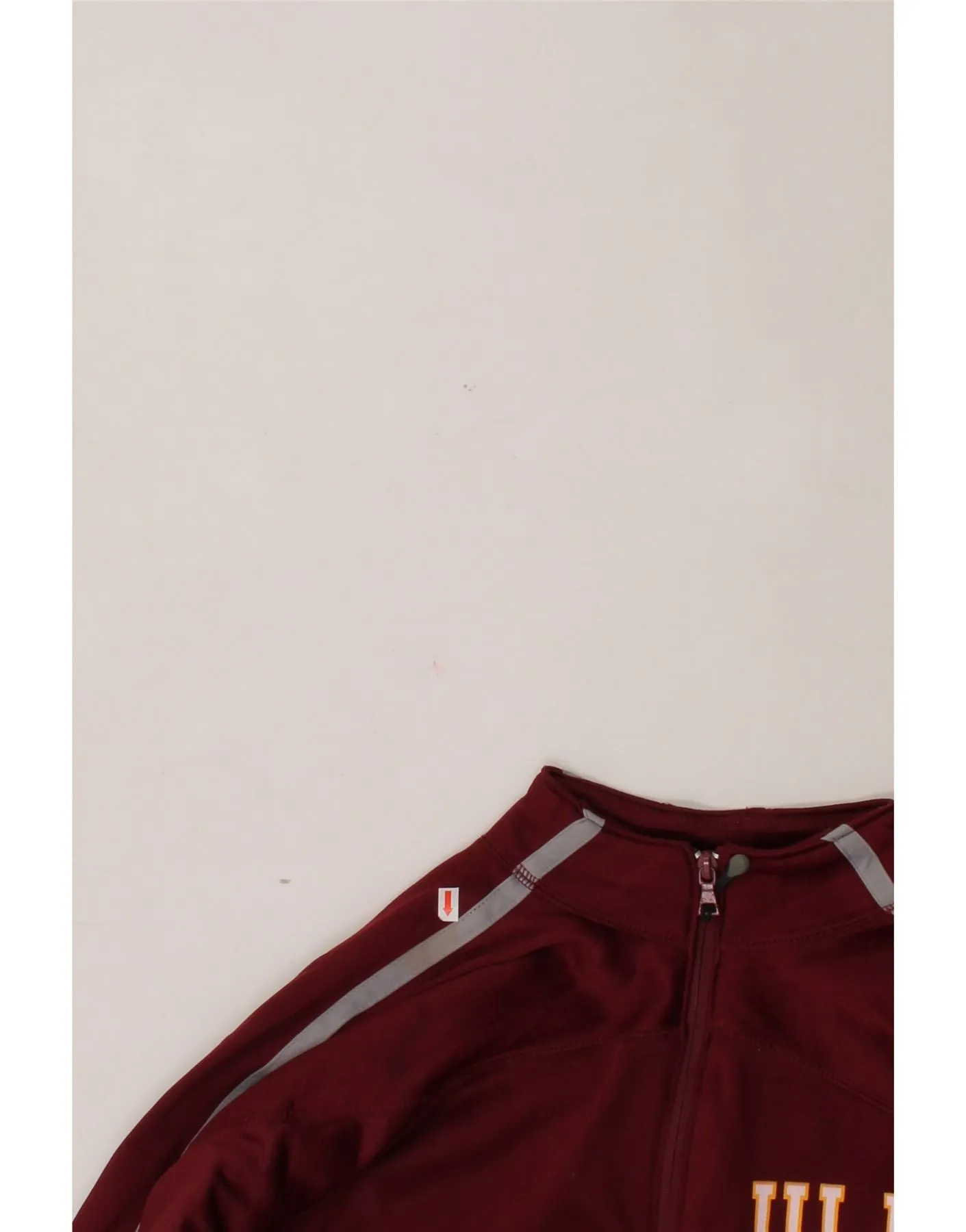 RUSSELL ATHLETIC Mens Warhawks Pullover Tracksuit Top Small Burgundy