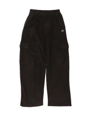 RUSSELL ATHLETIC Womens Cargo Tracksuit Trousers UK 14 Medium Black